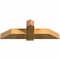 Ekena Millwork Eugene Rough Sawn Timber Gable Bracket, Western Red Cedar, 48"W x 16"H x 6"D x 6"F, 8/12 Pitch GBW048X16X0606EUG00RWR - alternate 5
